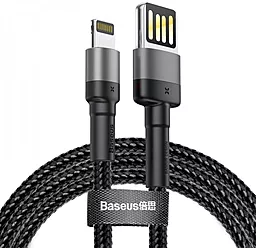 Кабель USB Baseus Cafule Lightning Cable 1M Grey/Black (CALKLF-GG1)