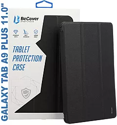 Чохол-книжка Soft Edge BeCover з кріпленням для стілусу для Samsung Galaxy Tab A9 Plus SM-X210/SM-X215/SM-X216 11.0" Black (710366) - фото Чохол-книжка Soft Edge BeCover з кріпленням для стілусу для Samsung Galaxy Tab A9 Plus SM-X210/SM-X215/SM-X216 11.0" Black (710366)