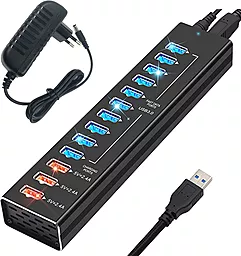 USB-A хаб Dynamode 13-in-1 black (DM-UH-P1013) - фото USB-A хаб Dynamode 13-in-1 black (DM-UH-P1013)