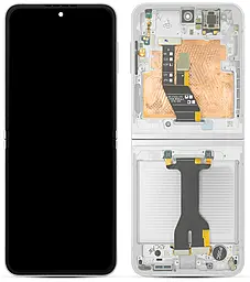 Дисплей Samsung Galaxy Z Flip 6 F741 (внутрішній) з тачскріном і рамкою, оригінал, Silver Shadow - фото Дисплей Samsung Galaxy Z Flip 6 F741 (внутрішній) з тачскріном і рамкою, оригінал, Silver Shadow