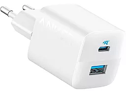 Сетевое зарядное устройство Anker PowerPort 323 33w PD USB-C/USB-A ports charger white (A2331G21) - фото Сетевое зарядное устройство Anker PowerPort 323 33w PD USB-C/USB-A ports charger white (A2331G21)