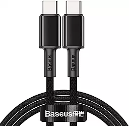 Кабель Baseus High Density Braided USB Type-C - Type-C 100w 5a 1м PD cable Black (CATGD-01) - фото Кабель Baseus High Density Braided USB Type-C - Type-C 100w 5a 1м PD cable Black (CATGD-01)