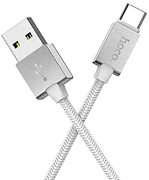 Кабель Hoco U49 Refined Steel USB-A - Type-C 12w 2.4a 1.2м cable White - мініатюра 2 Кабель Hoco U49 Refined Steel USB-A - Type-C 12w 2.4a 1.2м cable White - мініатюра 2