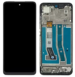 Дисплей Motorola Moto G54 (XT2343) с тачскрином и рамкой, Black