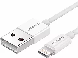 Кабель UGreen US155 USB-A - Lightning 12w 2.4a 2м cable White (20730) - миниатюра 4 Кабель UGreen US155 USB-A - Lightning 12w 2.4a 2м cable White (20730) - миниатюра 4