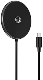 Беспроводное (индукционное) зарядное устройство XO CX008 15w wireless charger black - фото Беспроводное (индукционное) зарядное устройство XO CX008 15w wireless charger black