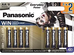 Батарейки Panasonic AA (R6) Everyday Power Cirque du Soleil 8шт (LR6REE/8B2FCDS)
