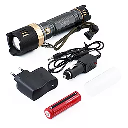 Фонарик аккумуляторный Bailong Police F5077 T6 (1x18650) - фото Фонарик аккумуляторный Bailong Police F5077 T6 (1x18650)