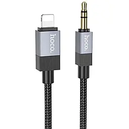 Аудио кабель Hoco UPA32A Clever AUX mini Jack 3.5 mm - Lightning M/M сable 1 м black
