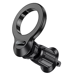 Держатель магнитный Borofone BH104 Path ring magnetic (air outlet) Black - фото Держатель магнитный Borofone BH104 Path ring magnetic (air outlet) Black