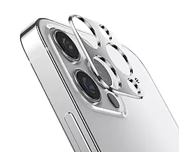 Захисне скло Epik Full Glue на камеру для Apple iPhone 15/iPhone 15 Plus  (2.5D, прозоре)