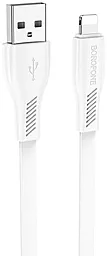 Кабель Borofone BX85 Auspicious USB-A - Lightning 12w 2.4a 1м cable White - фото Кабель Borofone BX85 Auspicious USB-A - Lightning 12w 2.4a 1м cable White