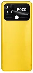 Задняя крышка корпуса Xiaomi Poco C40 со стеклом камеры Original Poco Yellow