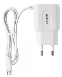Сетевое зарядное устройство Remax RP-U22 PRO 2.4a 2xUSB-A ports charger + USB-C сable White