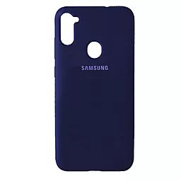 Чехол 1TOUCH Silicone Case Full для Samsung A115 Galaxy A11 Navy Blue