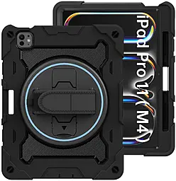 Бронированный чехол Becover Horizontal Handle для Apple iPad Pro 11" M4 2024 Black (712912) - фото Бронированный чехол Becover Horizontal Handle для Apple iPad Pro 11" M4 2024 Black (712912)