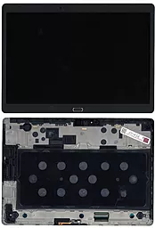 Дисплей для планшету Samsung Galaxy Tab S 10.5 T800, T805 з тачскріном і рамкою, Gray