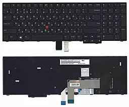 Клавиатура для ноутбука Lenovo Thinkpad E570 E575 с рамкой  Black