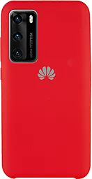 Чехол Epik Silicone Cover (AAA) Huawei P40 Red