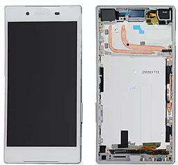 Дисплей Sony Xperia Z5 Dual с тачскрином и рамкой, оригинал, White - фото Дисплей Sony Xperia Z5 Dual с тачскрином и рамкой, оригинал, White