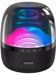 Колонки акустические Borofone BP8 Glazed colorful luminous BT speaker Black - фото Колонки акустические Borofone BP8 Glazed colorful luminous BT speaker Black