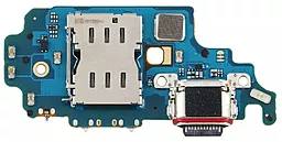 Нижняя плата Samsung Galaxy S21 Ultra 5G G998 с разъемом зарядки, Sim-карты, микрофоном (версия EU) - фото Нижняя плата Samsung Galaxy S21 Ultra 5G G998 с разъемом зарядки, Sim-карты, микрофоном (версия EU)