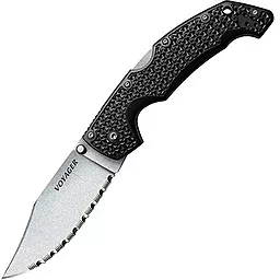 Ніж Cold Steel Voyager Large Clip Point Serrated (29TLCCS) - фото Ніж Cold Steel Voyager Large Clip Point Serrated (29TLCCS)