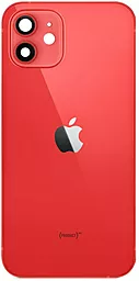 Задняя крышка корпуса Apple iPhone 12 со стеклом камеры Original Red - фото Задняя крышка корпуса Apple iPhone 12 со стеклом камеры Original Red
