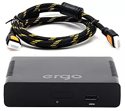 Комплект цифрового ТВ Ergo 1108 + Кабель HDMI - фото Комплект цифрового ТВ Ergo 1108 + Кабель HDMI