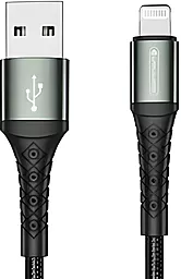 Кабель Jellico B10 USB-A - Lightning 12w 3.1a 1м cable Black - фото Кабель Jellico B10 USB-A - Lightning 12w 3.1a 1м cable Black
