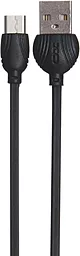 Кабель XO NB32 USB-A - Lightning 12w 2.4a 1м cable Black - фото Кабель XO NB32 USB-A - Lightning 12w 2.4a 1м cable Black
