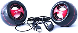 Колонки акустические Smartfortec К-2 USB Black/Red - миниатюра 2