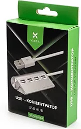 USB хаб Vinga USB 2.0 to 4*USB2.0 White (VCPH2USB4) - миниатюра 4