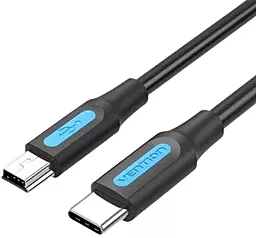 Кабель USB Vention 2A USB Type-C - miniUSB 1M Black (COWBF) - фото Кабель USB Vention 2A USB Type-C - miniUSB 1M Black (COWBF)