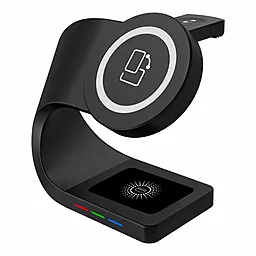 Беспроводная док-станция EasyLife Y36 MagSafe 3-in-1 15w wireless charger black - фото Беспроводная док-станция EasyLife Y36 MagSafe 3-in-1 15w wireless charger black