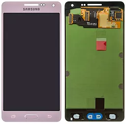 Дисплей Samsung Galaxy A5 A500 2015 з тачскріном, оригінал, Pink