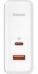 Сетевое зарядное устройство с быстрой зарядкой Baseus Pro Fast 100W PD + QC3.0 GaN5 USB-A+C + USB C-C Cable White (CCGP090202) - миниатюра 5