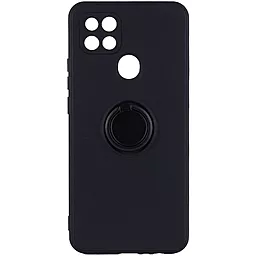 Чехол Epik TPU Candy Ring Full Camera для Oppo A15s, Oppo A15 Черный / Black