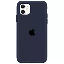 Чехол Silicone Case Full for Apple iPhone 11 Midnight Blue