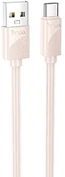 Кабель Hoco X114 USB-A - Type-C 15w 3a 1м cable Pink - фото Кабель Hoco X114 USB-A - Type-C 15w 3a 1м cable Pink