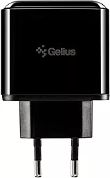 Сетевое зарядное устройство с быстрой зарядкой Gelius GP-HC010 Pro Zion 18w PD USB-C/USB-A ports fast charger black - фото Сетевое зарядное устройство с быстрой зарядкой Gelius GP-HC010 Pro Zion 18w PD USB-C/USB-A ports fast charger black