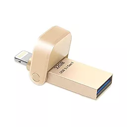 Флешка ADATA 32GB AI920 USB 3.1 (AAI92032GCGD) Gold - фото Флешка ADATA 32GB AI920 USB 3.1 (AAI92032GCGD) Gold