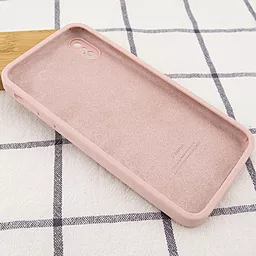 Чехол Silicone Case Full Camera Square для Apple iPhone XS Max  Pink Sand - миниатюра 3