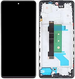 Дисплей Xiaomi Redmi Note 12 Pro Plus с тачскрином и рамкой, (OLED), Black