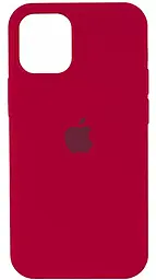 Чохол Silicone Case Full для Apple iPhone 13 Pro Max Rose red