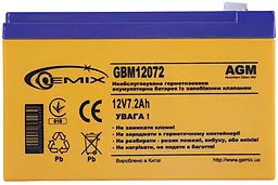 Аккумуляторная батарея Gemix 12V 7.2AH (GBM12072) AGM - фото Аккумуляторная батарея Gemix 12V 7.2AH (GBM12072) AGM