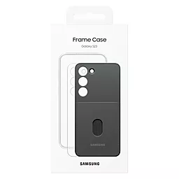 Чехол Samsung Galaxy S23 Frame Case Transparent/Black (EF-MS911CBEGRU) - миниатюра 4