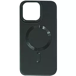 Чехол Epik Bonbon Leather Metal Style with MagSafe для Apple iPhone 14 Black