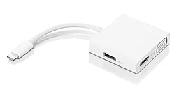 Мультипортовый USB Type-C хаб Lenovo USB-C - VGA/HDMI/USB (GX90T33021) Белый - миниатюра 2