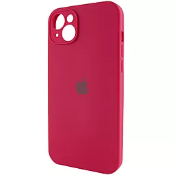 Чехол Silicone Case Full Camera for Apple iPhone 14 Rose Red - миниатюра 3 Чехол Silicone Case Full Camera for Apple iPhone 14 Rose Red - миниатюра 3